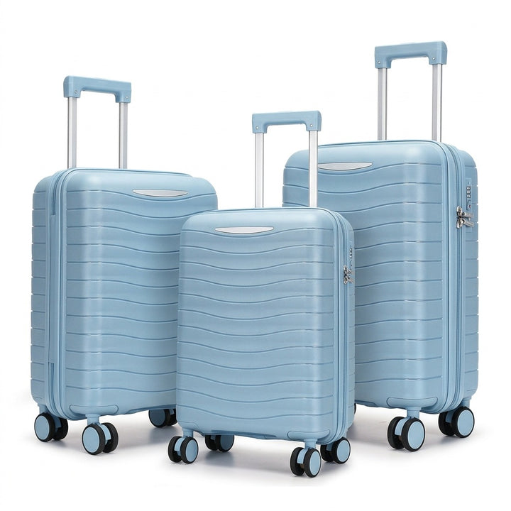 Hard Shell Suitcase Set with Innovative Pocket Organization Bowlift
