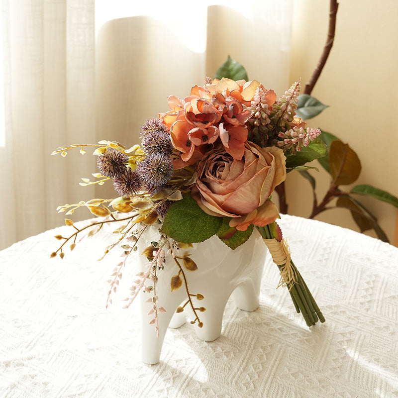 Elegant Artificial Flower Bouquet Bowlift