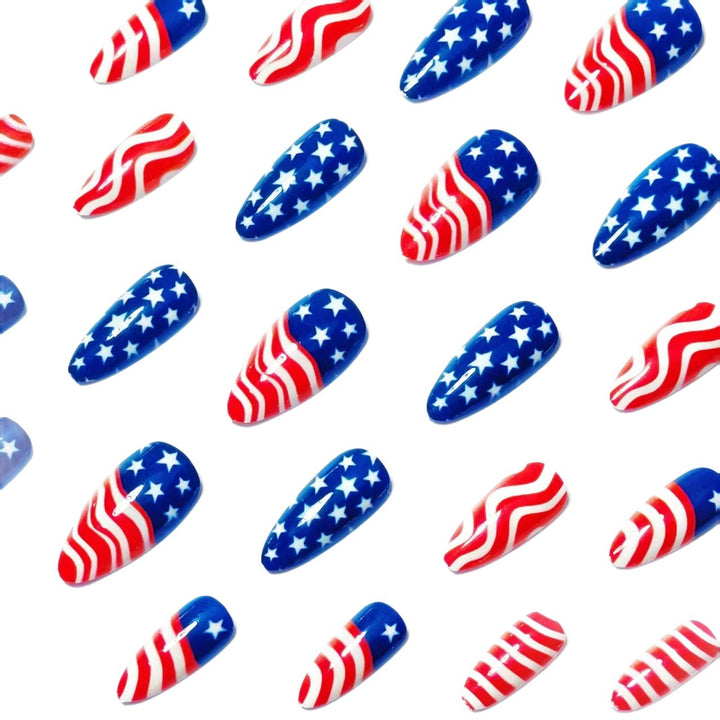 Patriotic Nail Art Bowlift