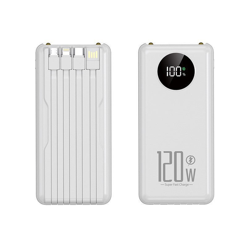 Portable high-performance power bank with intelligent cable management Bowlift
