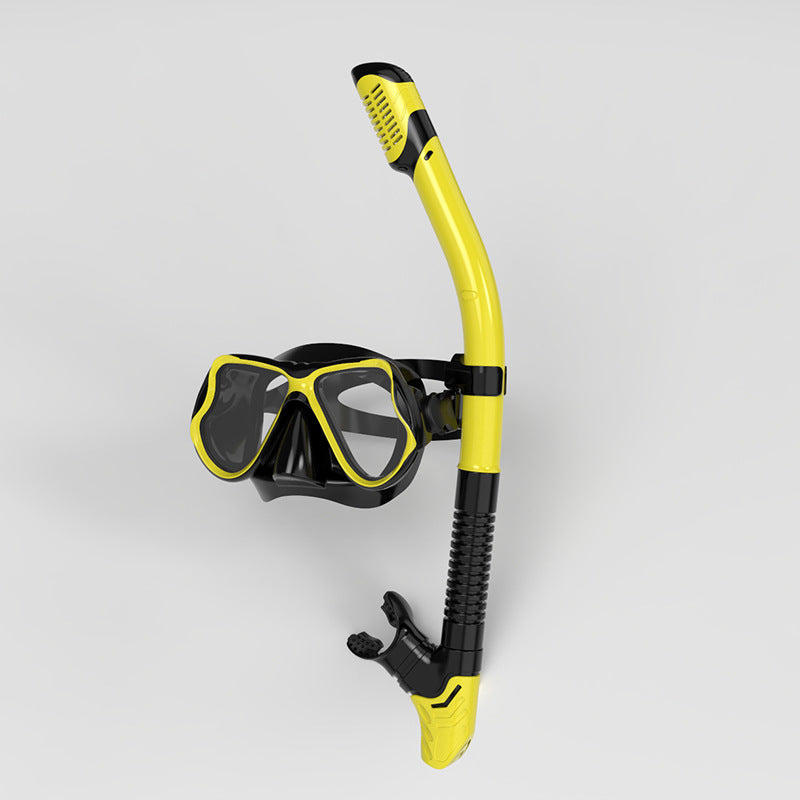 Snorkel mask with ergonomic fit and innovative breathing technology Bowlift