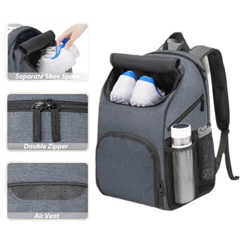 Sport backpack with compartments for shoes and water bottle Bowlift