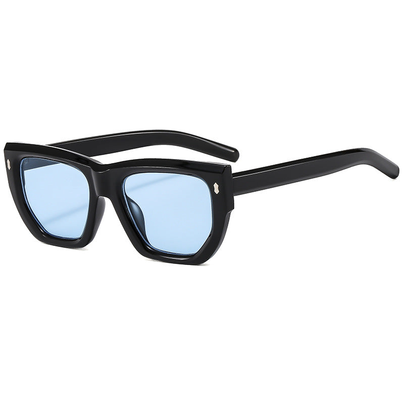 Women's designer sunglasses with modern geometric frame and UV protection Bowlift