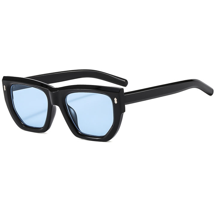 Women's designer sunglasses with modern geometric frame and UV protection Bowlift