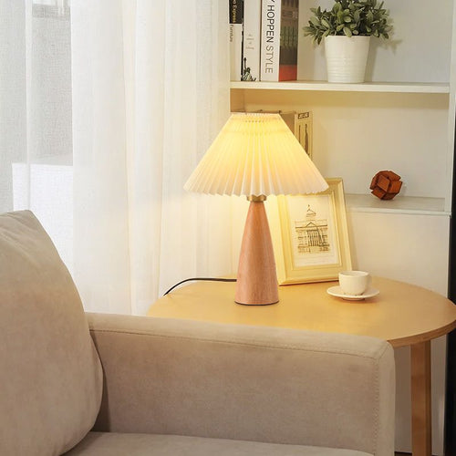 Pleated Shade Table Lamp
