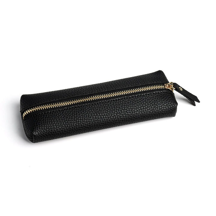 Leather Zippered Pencil Case Bowlift