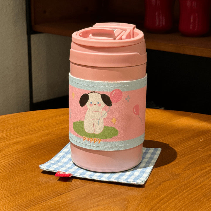 Women's Insulated Coffee Mug with Cute Bunny Design Bowlift
