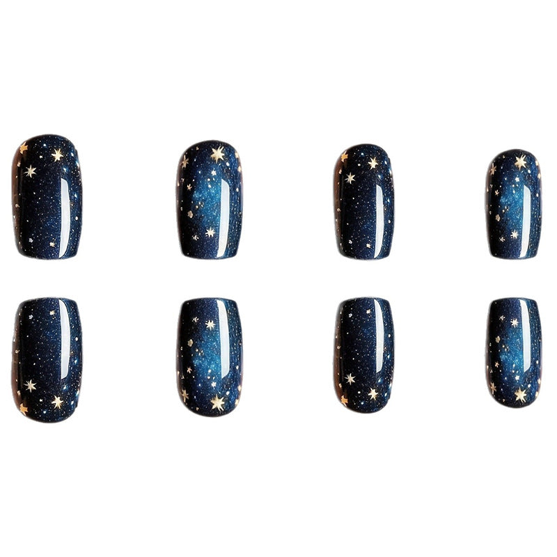 Celestial Starry Night Press-On Nail Set Bowlift