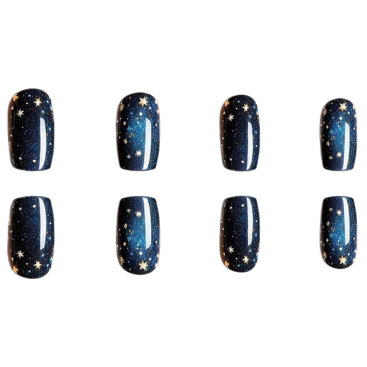 Celestial Starry Night Press-On Nail Set Bowlift