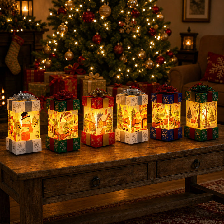Festive Snowman Decorative Lantern