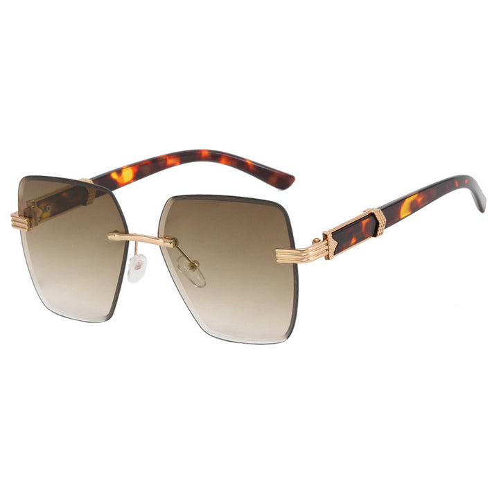 Women's trendy square sunglasses with glamorous accents and UV protection Bowlift