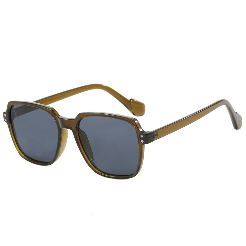 Women's fashionable square sunglasses with yellow lenses Bowlift