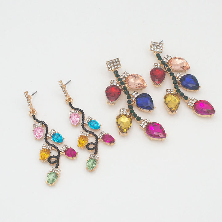 Vibrant Floral-Inspired Drop Earrings Bowlift