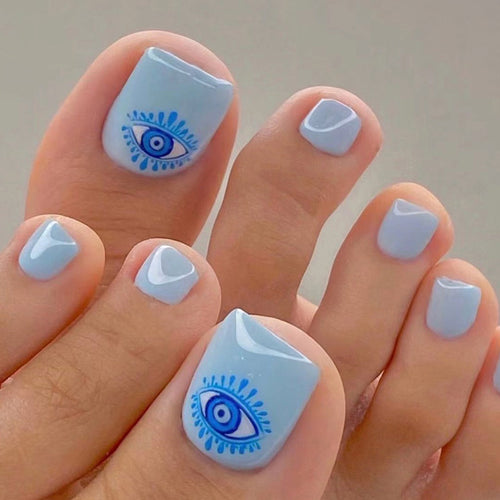 Artful nail art with eye motif Bowlift