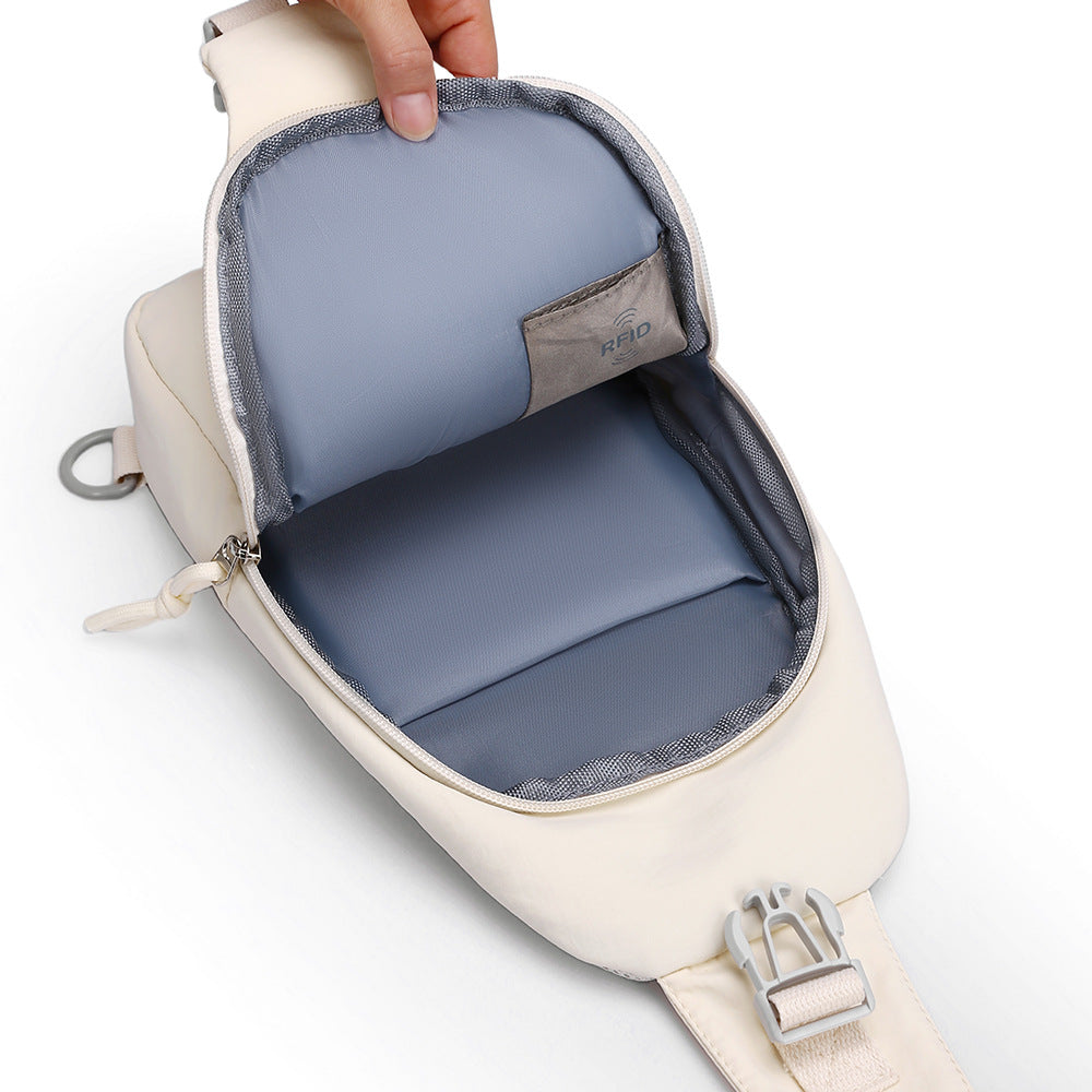 Sling Backpack with Ergonomic Carrying System and Multiple Compartments Bowlift
