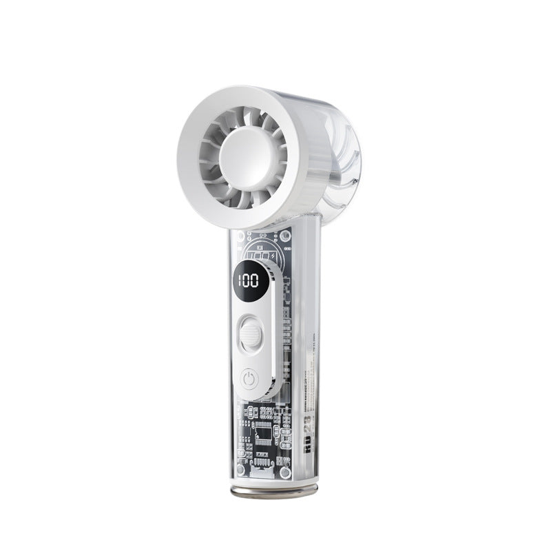 Unisex portable high-performance fan with LED display Bowlift