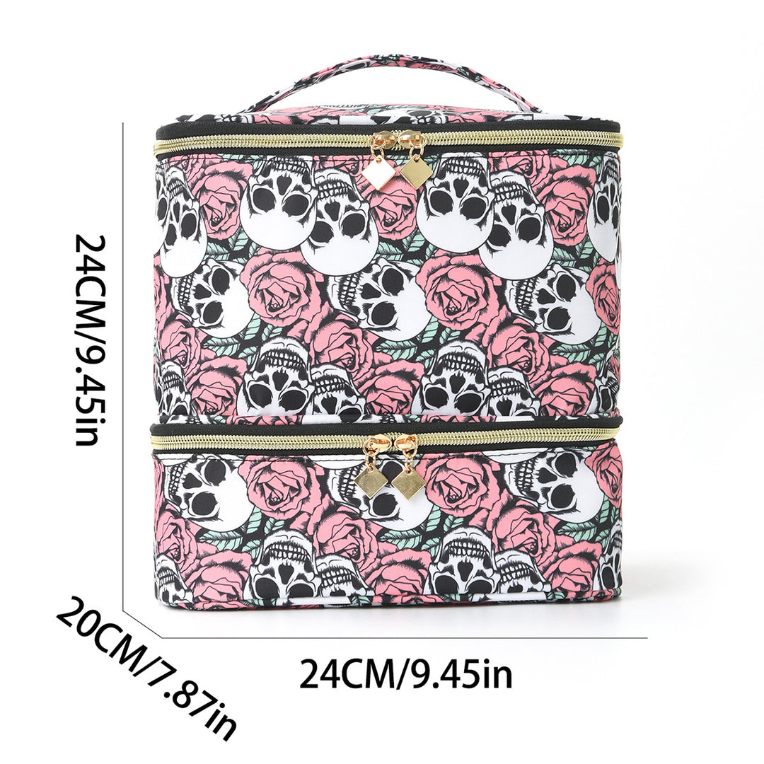 Cosmetic storage bag with two separate compartments Bowlift