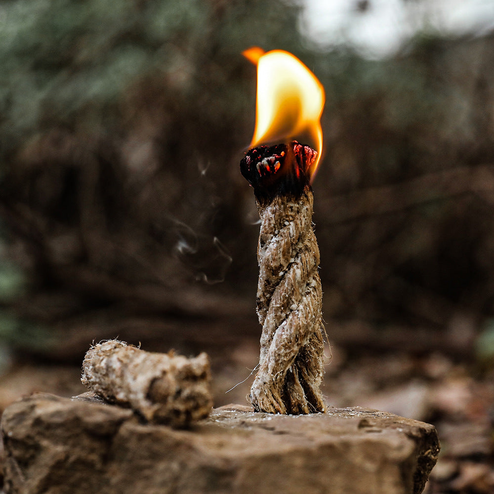 natural resin-coated rope firestarter for camping survival Bowlift