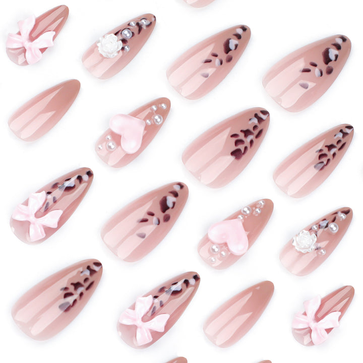Artful nail extensions with decorative 3D designs Bowlift