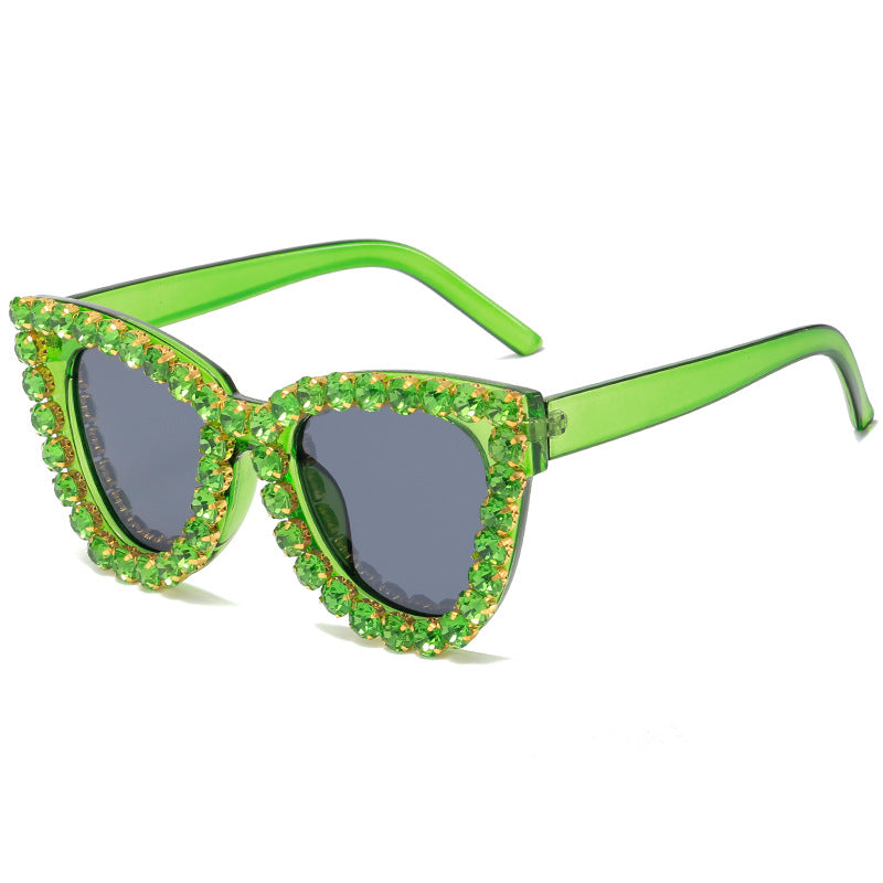 Women’s extravagant oversized sunglasses with crystal embellishments Bowlift
