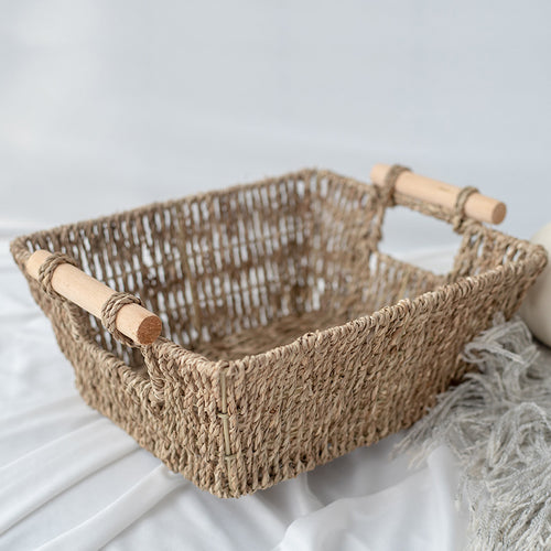 Natural fiber storage basket Bowlift