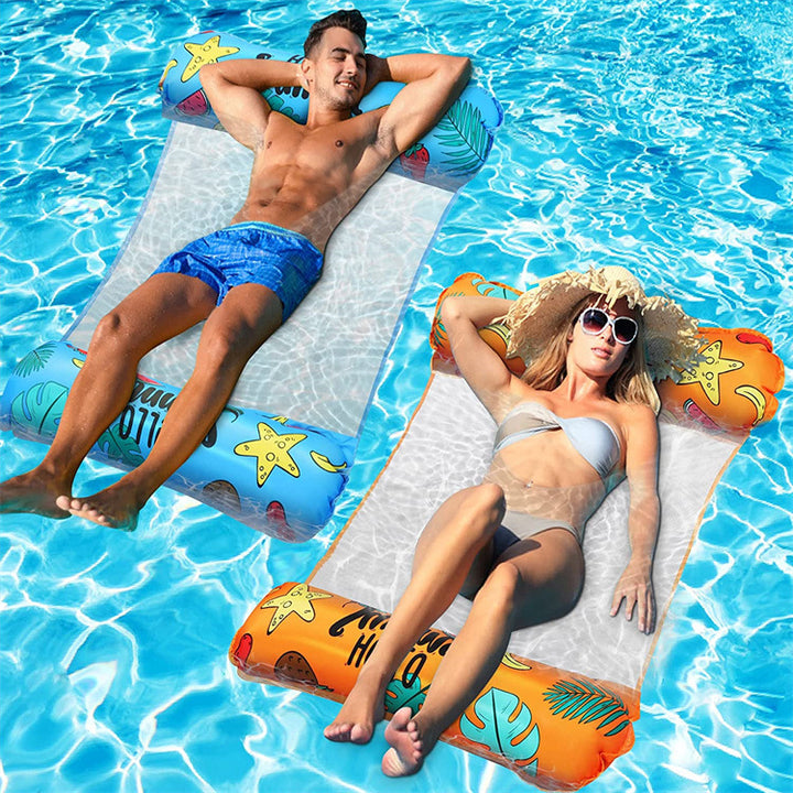 Women inflatable lounge with transparent net Bowlift