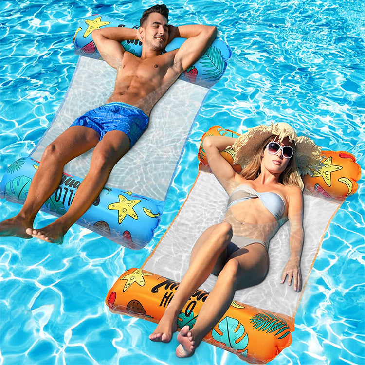 Women's inflatable lounger with transparent mesh Bowlift