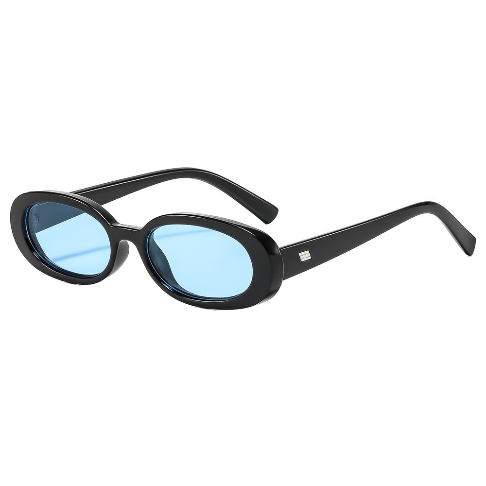 Women's fashionable sunglasses with oval frame and trendy lenses Bowlift