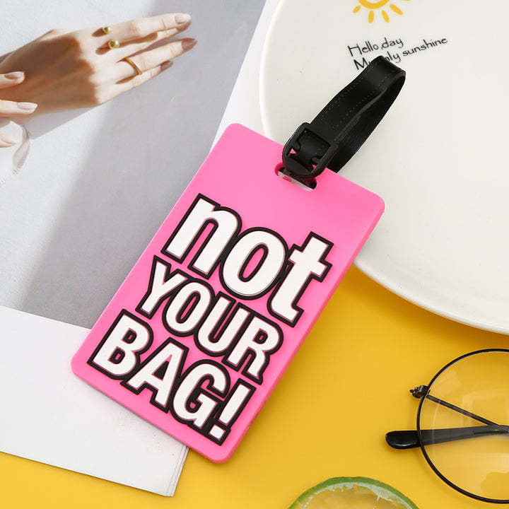 Unisex Luggage Tag with Eye-catching Message Bowlift