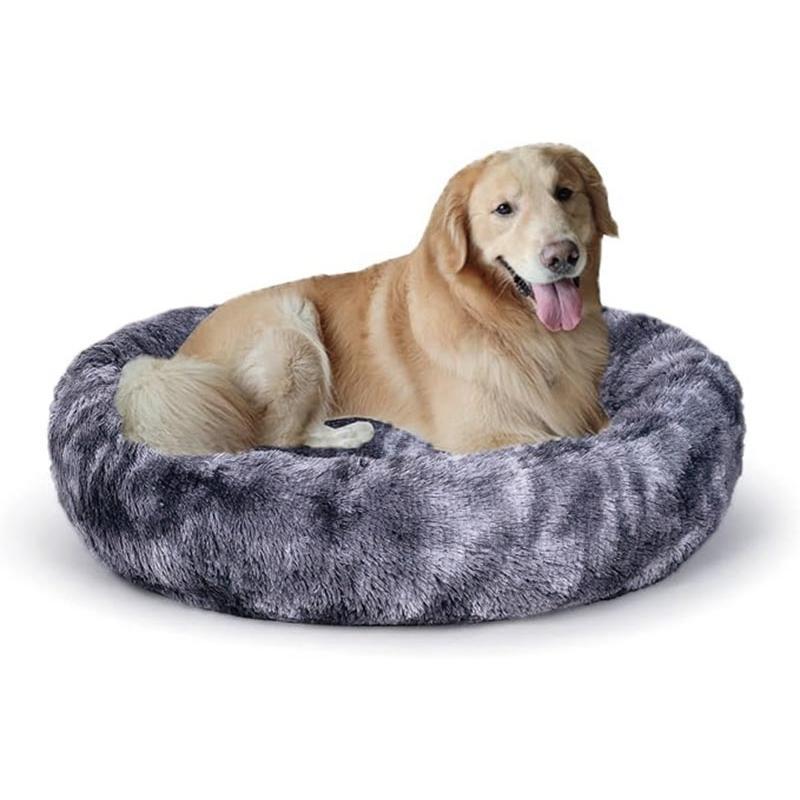 Plush Round Orthopedic Dog Bed