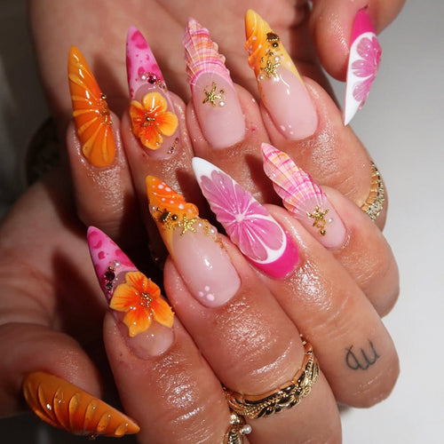 Artistic Decorative Nail Set Bowlift