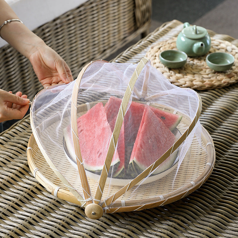 Covered Serving Platter with Mesh Lid Bowlift