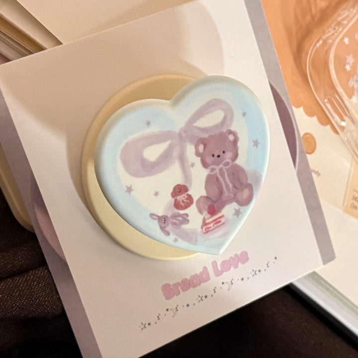 Charming Heart-Shaped Smartphone Holder Bowlift