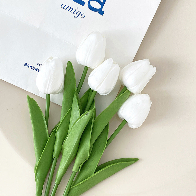 Lifelike Tulip Flower Arrangement