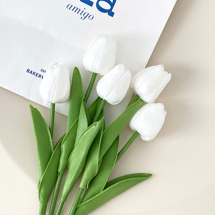 Lifelike Tulip Flower Arrangement