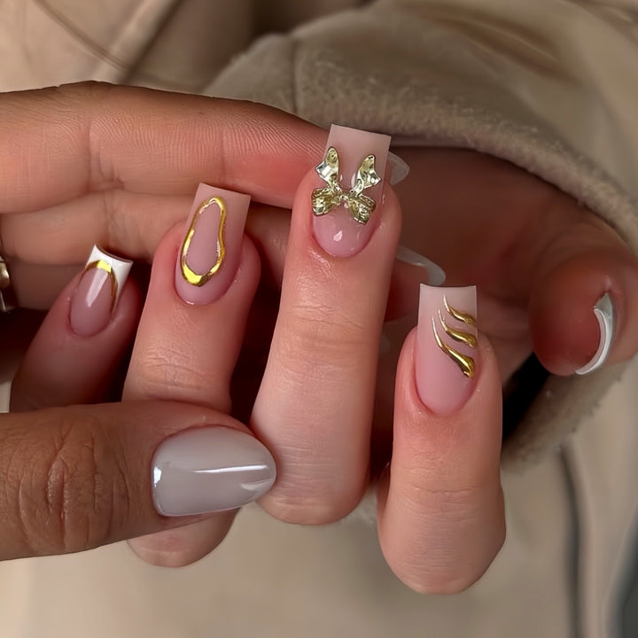 Premium Elegant Press-On Nail Set Bowlift