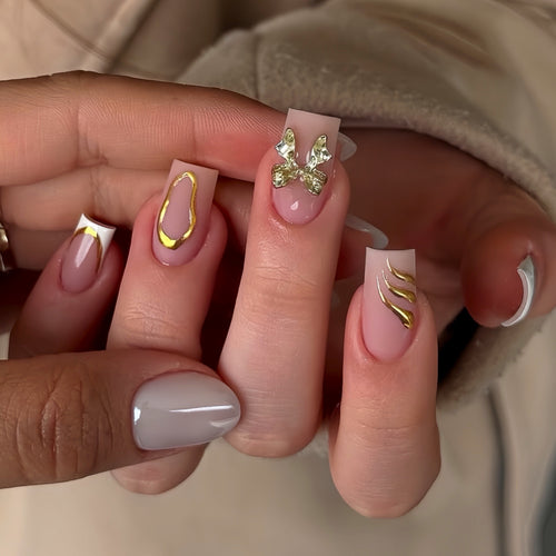 Premium Elegant Press-On Nail Set Bowlift