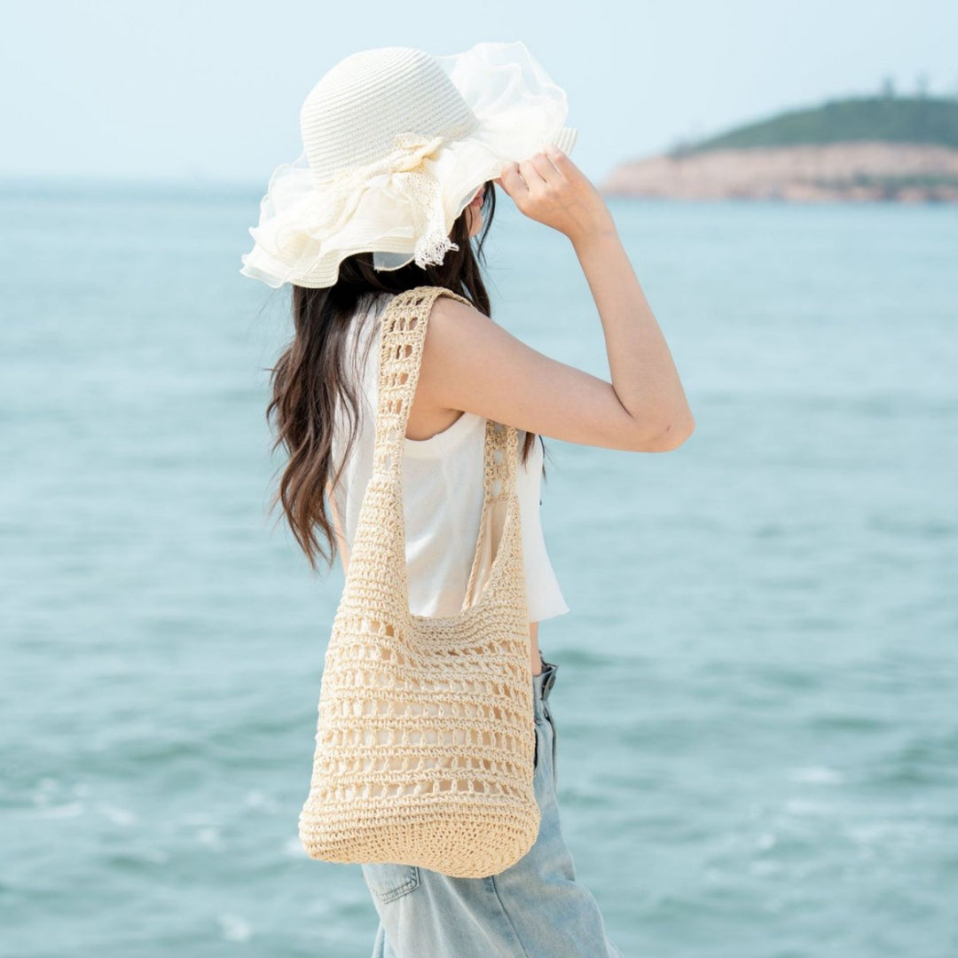 Fine Macrame Drawstring Bag Bowlift