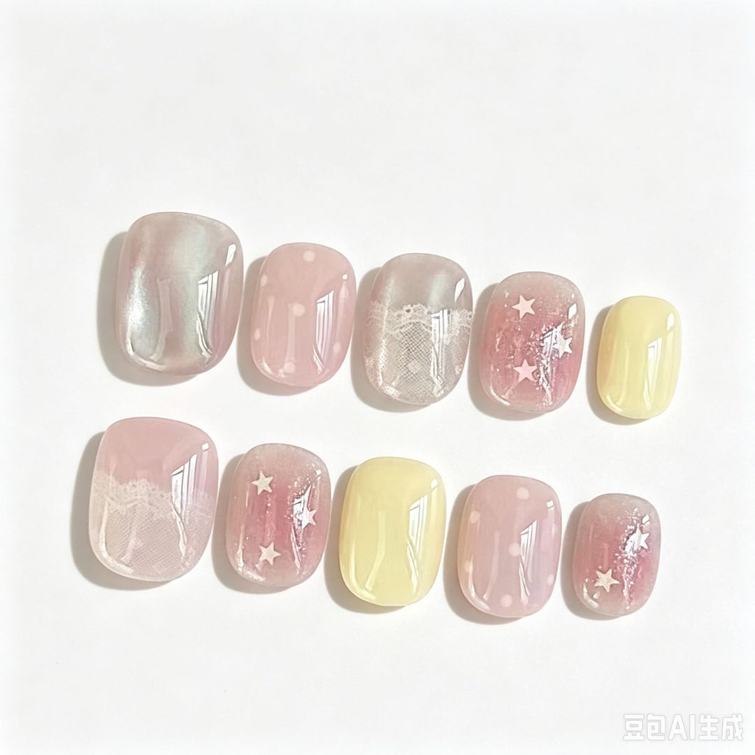 Soft Touch Press-On Nail Set Bowlift