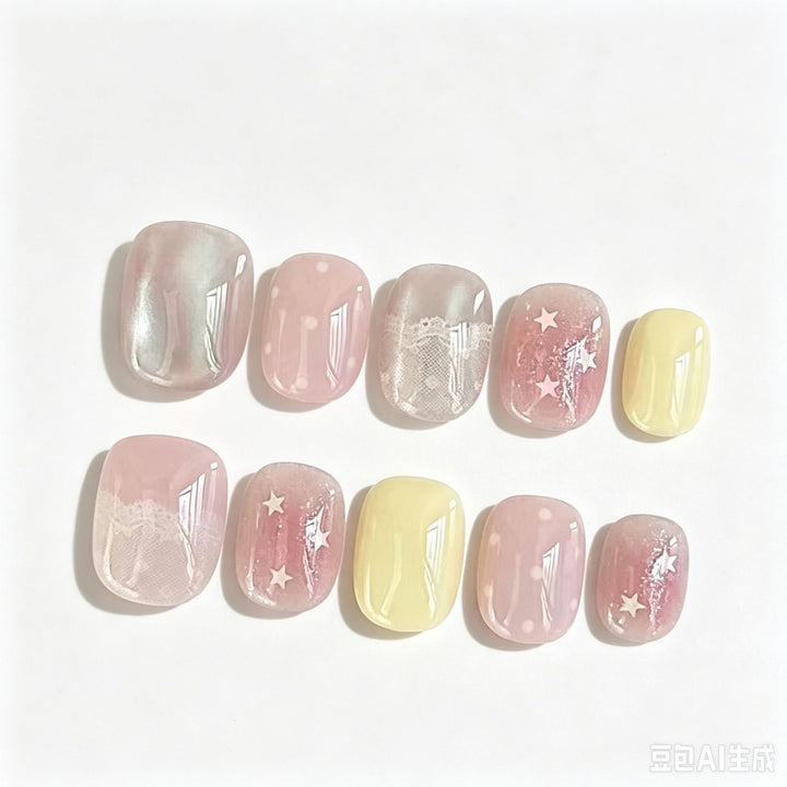 Soft Touch Press-On Nail Set Bowlift