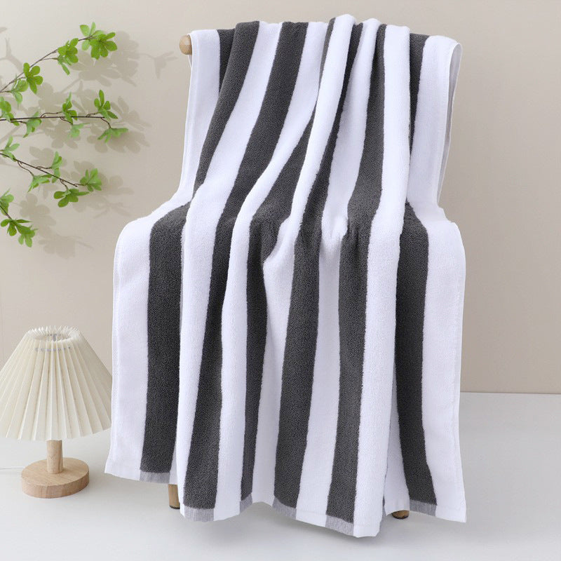 Premium Bath Towel With Elegant Stripe Pattern Bowlift