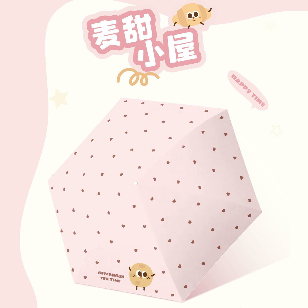 Women's Folding Umbrella with Playful Animal Design Bowlift