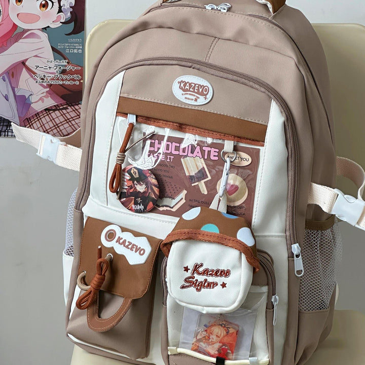 Large Capacity Comic-Inspired Backpack