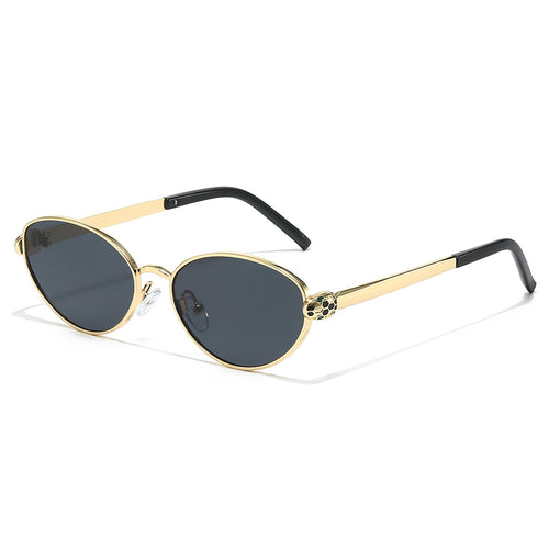 Chic Cat-Eye Sunglasses with Luxurious Gold Accents Bowlift