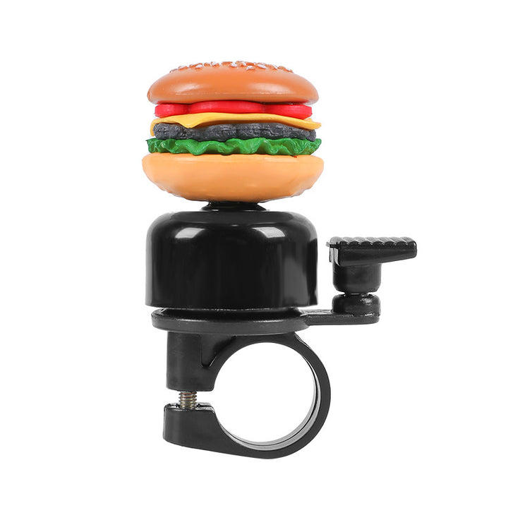 novelty handlebar bicycle bell with silicone popcorn topper and universal clamp Bowlift