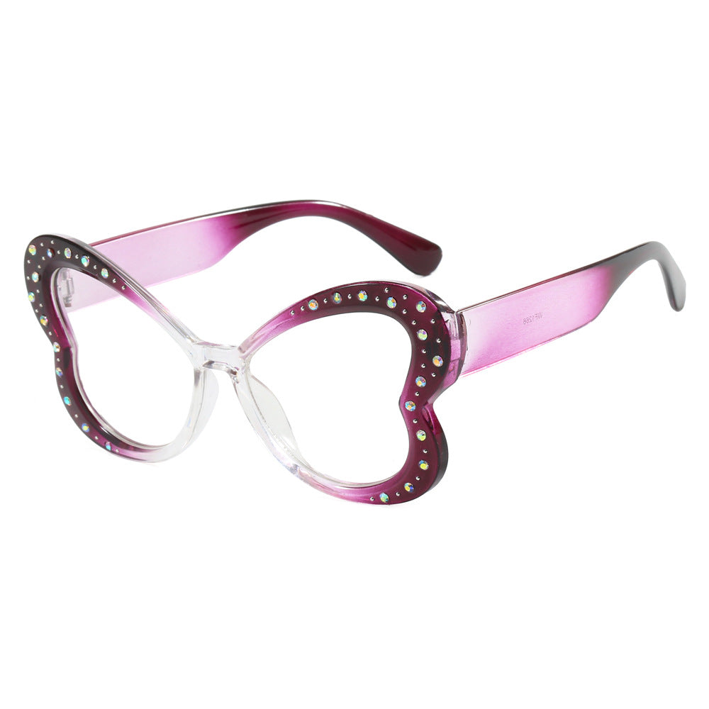 Women's playful heart-shaped sunglasses with glitter accents Bowlift