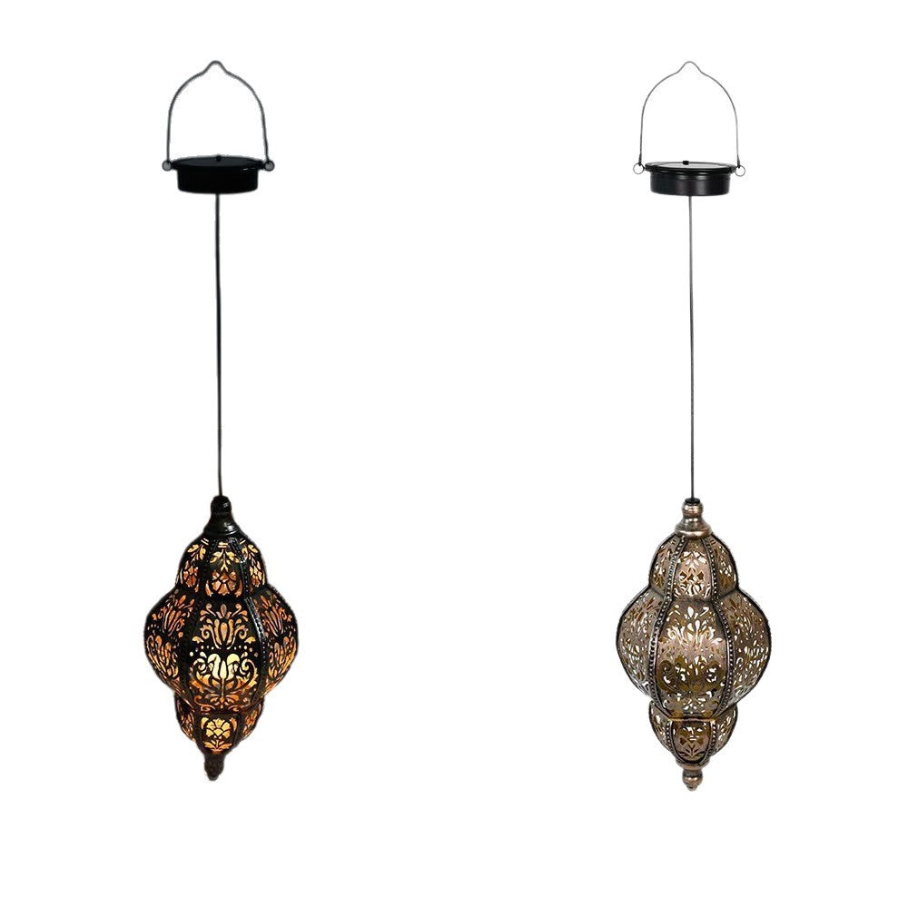 Ornate Filigree Hanging Projection Pendant Lamp With Adjustable Cord And LED-Compatible Socket Bowlift