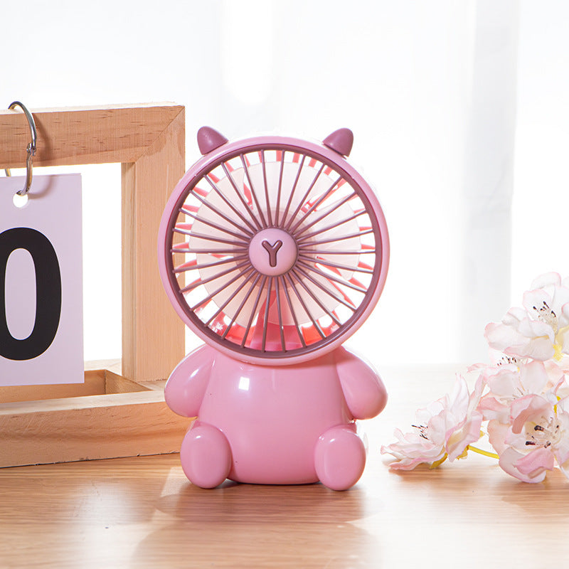 Cute Animal-Themed Mini Desk Fan Bowlift