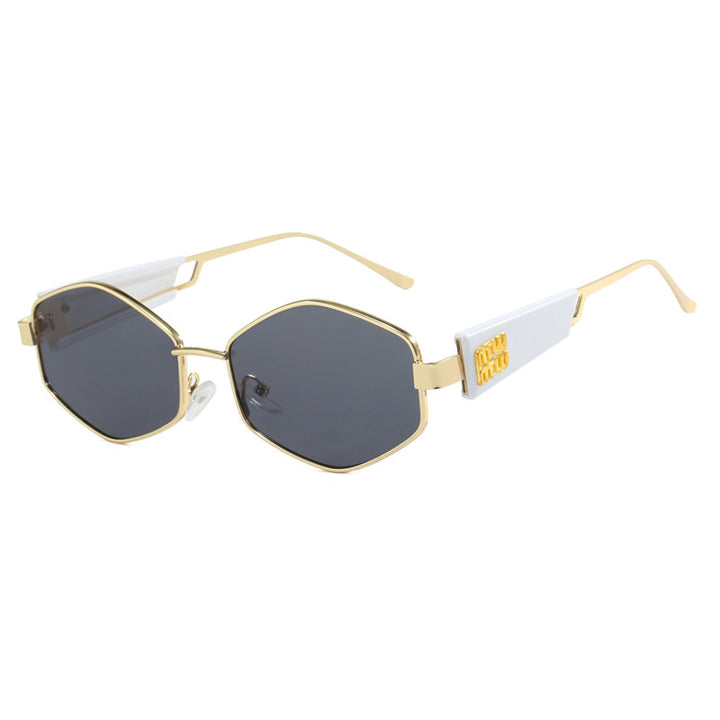 Women's geometric sunglasses with fashionable design and UV protection Bowlift