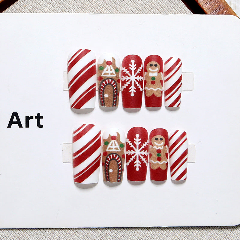 Creative nail art set with festive Christmas design Bowlift